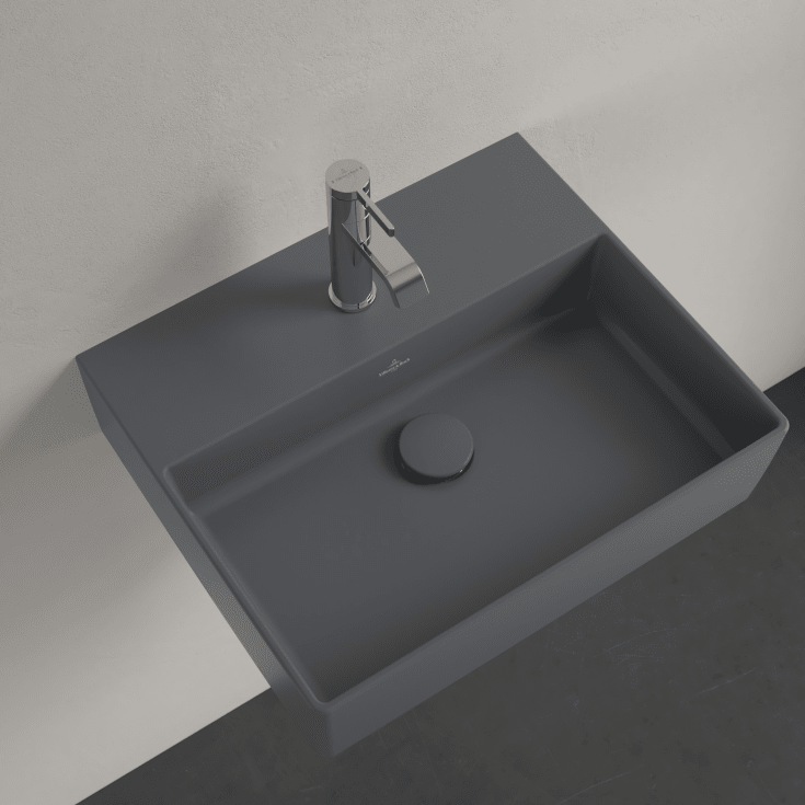 Villeroy & Boch Memento 2.0 tvättställ, 50x42 cm, matt grå