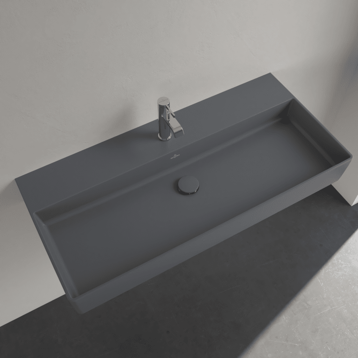 Villeroy & Boch Memento 2.0 tvättställ, 100x47 cm, matt grå