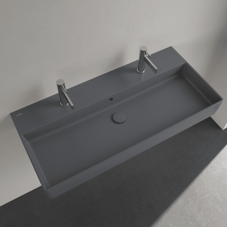 Villeroy & Boch Memento 2.0 tvättställ, 100x47 cm, matt grå