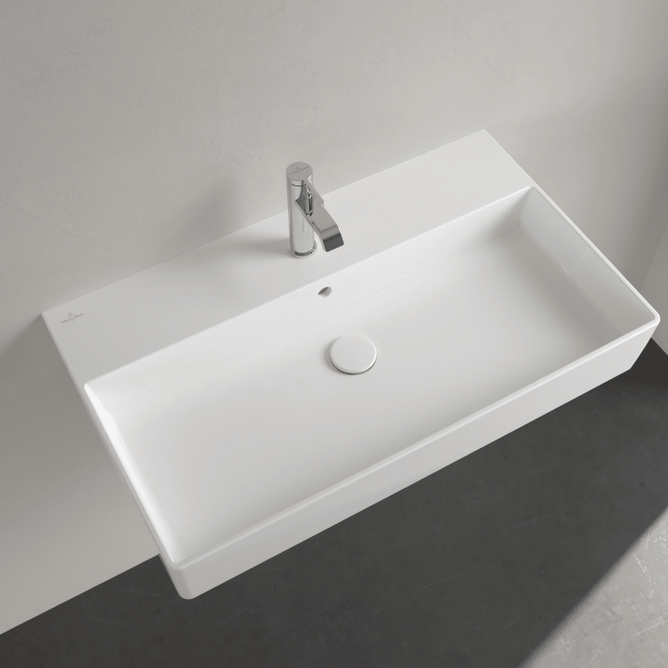 Villeroy & Boch Memento vegghengt servant, 80x47 cm, hvit