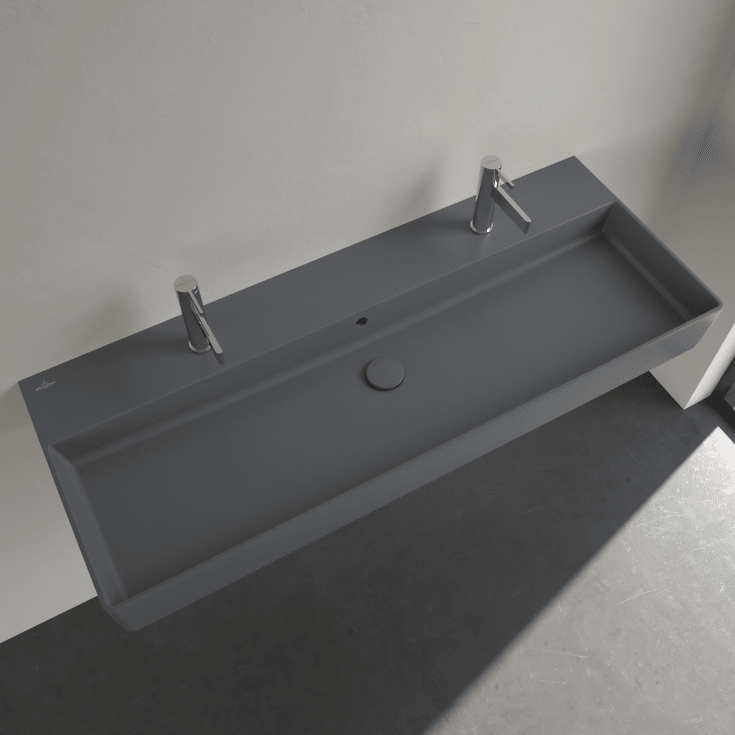 Villeroy & Boch Memento 2.0 tvättställ, 120x47 cm, matt grå