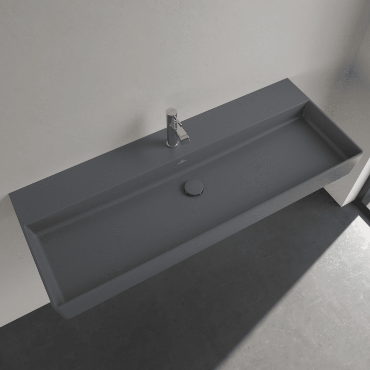 Villeroy & Boch Memento 2.0 tvättställ, 120x47 cm, matt grå