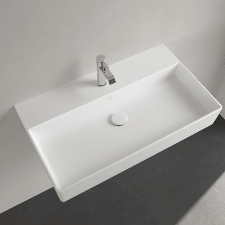 Villeroy & Boch Memento møbelservant, 80x47 cm, med CeramicPlus, hvit