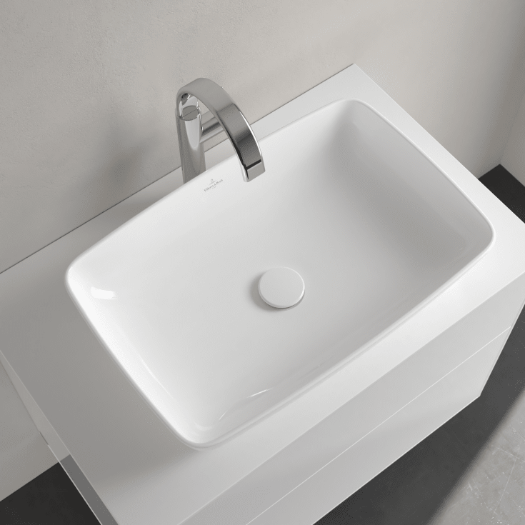 Villeroy & Boch Artis toppmontert servant, 58x38 cm, med CeramicPlus, hvit