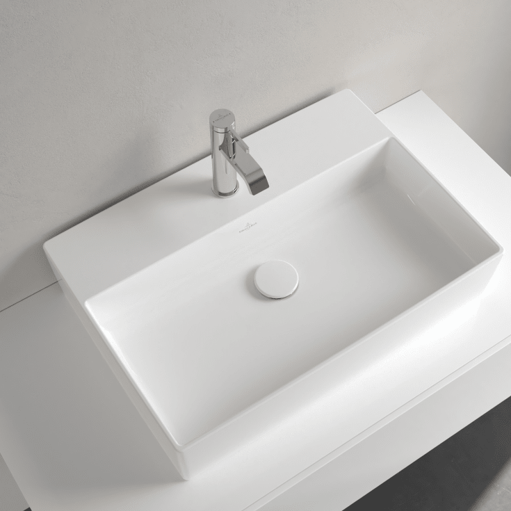 Villeroy & Boch Memento toppmontert servant, 60x42 cm, med CeramicPlus, hvit
