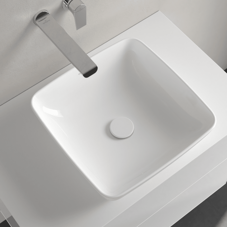 Villeroy & Boch Artis tvättställ, 41x41 cm, matt vit