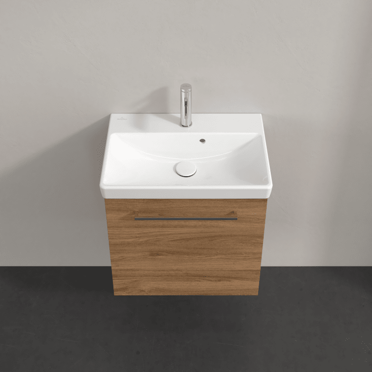 Villeroy & Boch Avento A888 servantskap, 52,6x38,2 cm, venstre, mørk eik