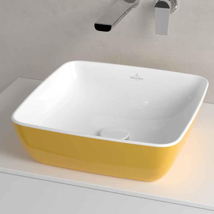 Villeroy & Boch Artis tvättställ, 41x41 cm, gul