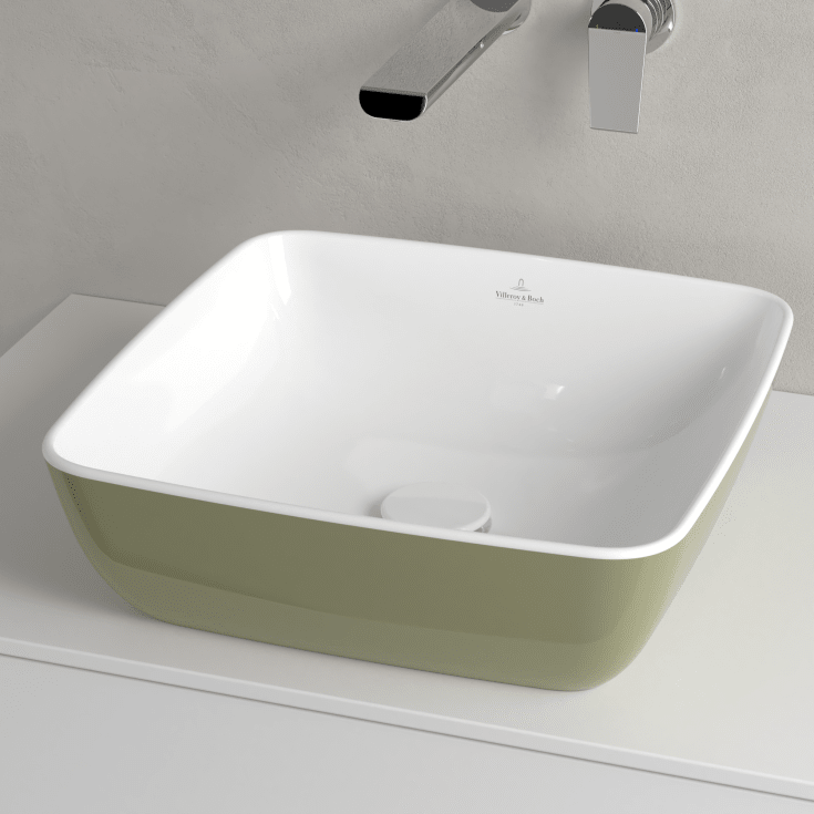 Villeroy & Boch Artis håndvask, 41x41 cm, grøn