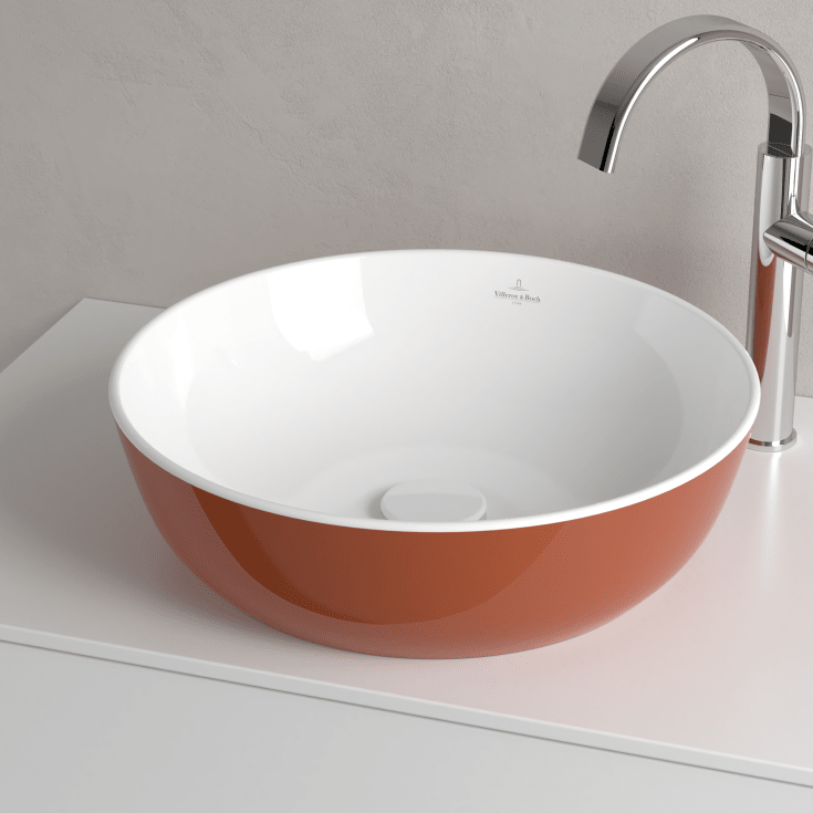 Villeroy & Boch Artis tvättställ, Ø43 cm, orange