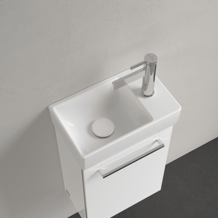 Villeroy & Boch Avento tvättställ, 36x22 cm, höger, vit