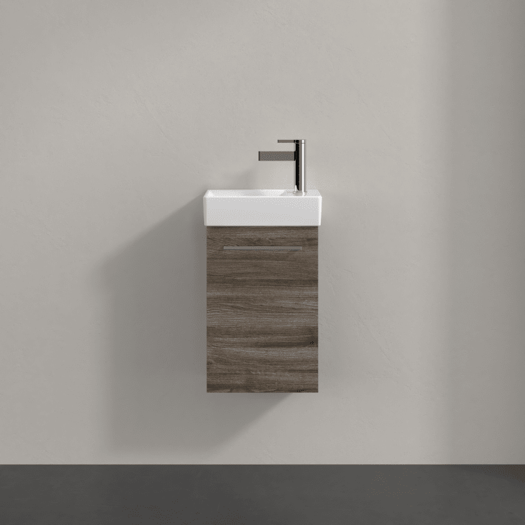 Villeroy & Boch Avento Vanity underskab, 33,6x23,2 cm, venstre, grĂ¥ eg