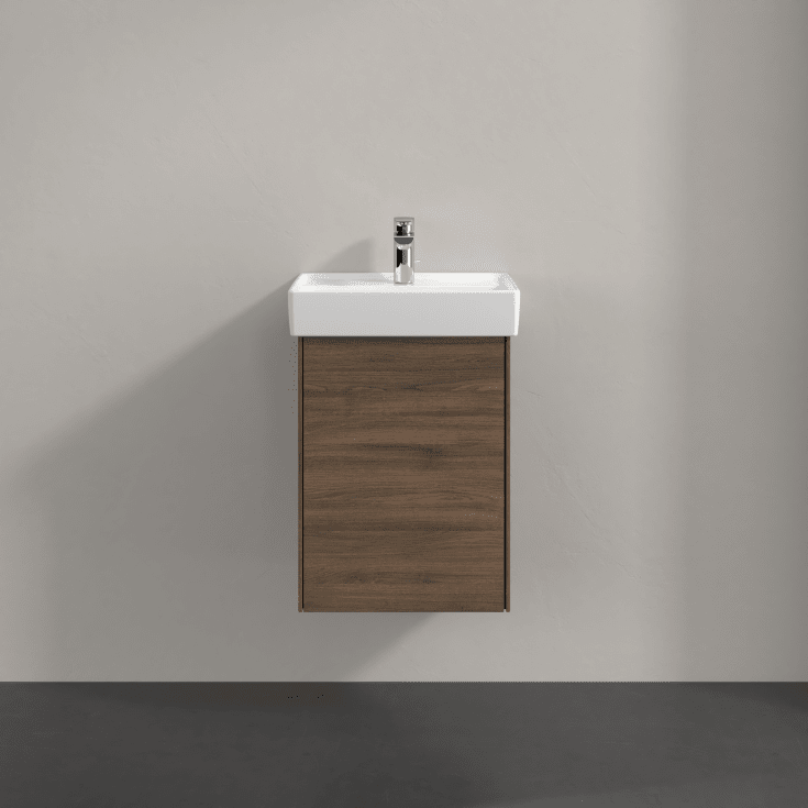 Villeroy & Boch Collaro underskab, 41x34,4 cm, højre, brun eg