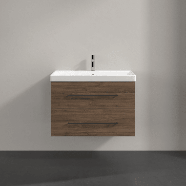 Villeroy & Boch Avento A891 tvättställsunderskåp, 77,6x48,2 cm, brun ek