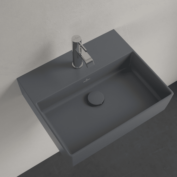 Villeroy & Boch Memento 2.0 tvättställ, 50x42 cm, matt grå