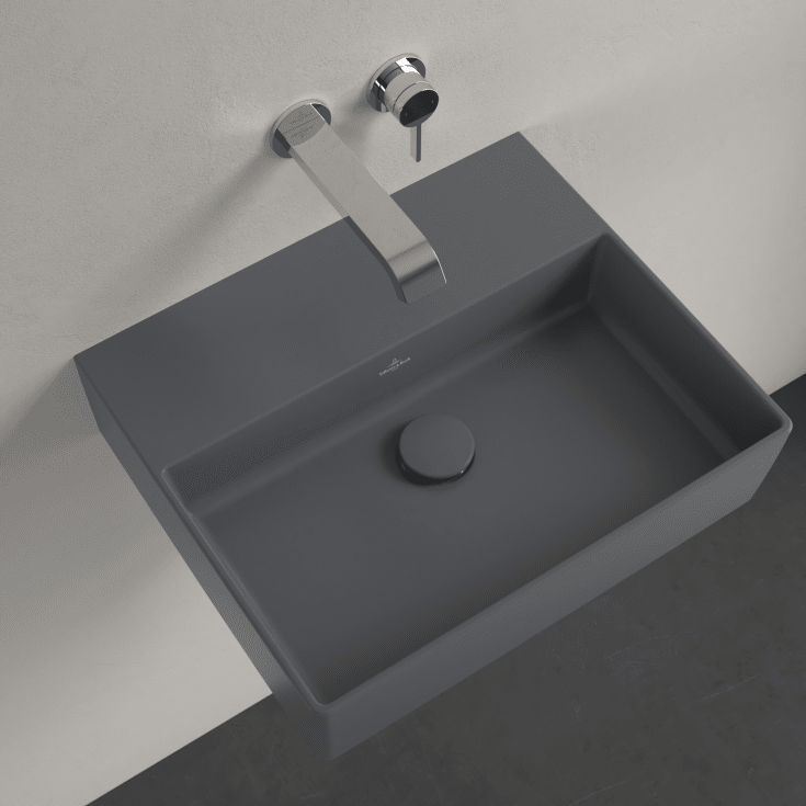 Villeroy & Boch Memento 2.0 tvättställ, 50x42 cm, matt grå