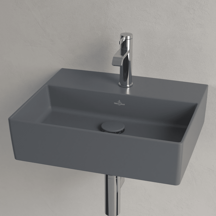 Villeroy & Boch Memento 2.0 tvättställ, 50x42 cm, matt grå