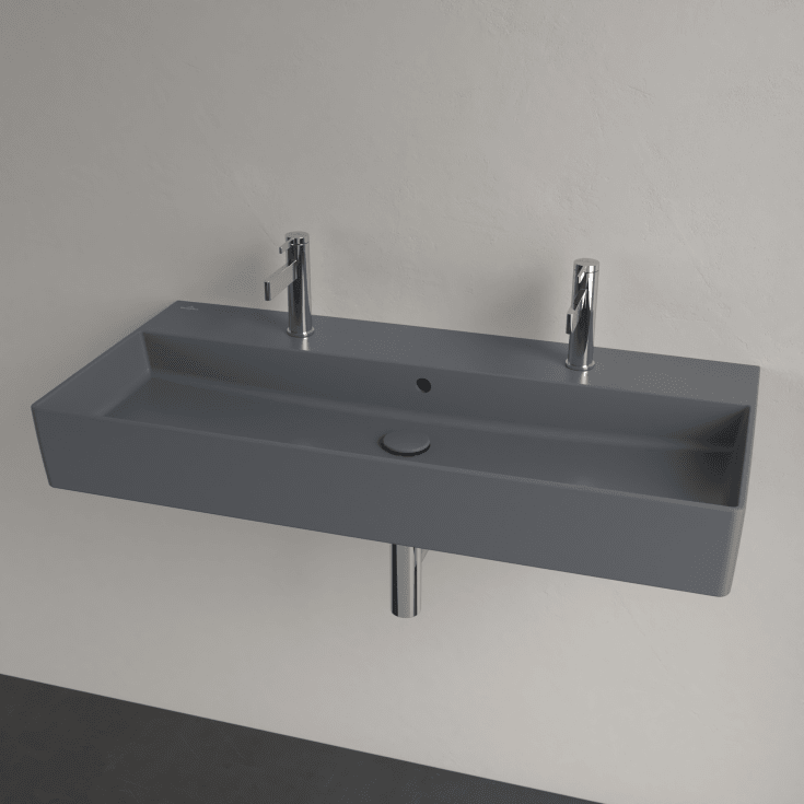 Villeroy & Boch Memento 2.0 håndvask, 100x47 cm, mat grå
