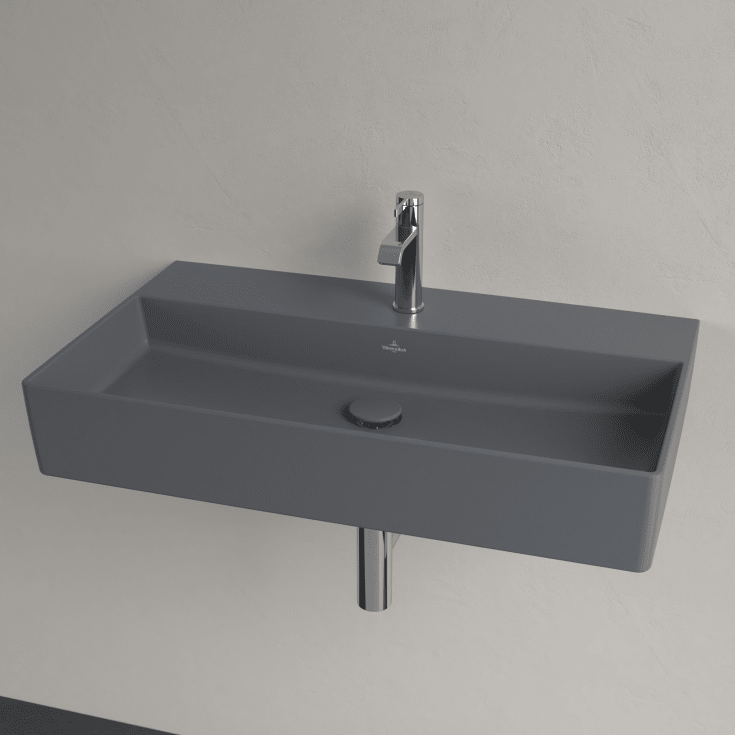 Villeroy & Boch Memento 2.0 håndvask, 80x47 cm, mat grå