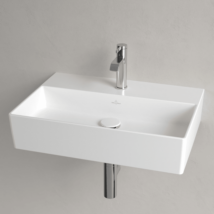 Villeroy & Boch Memento vegghengt servant, 60x42 cm, med CeramicPlus, hvit