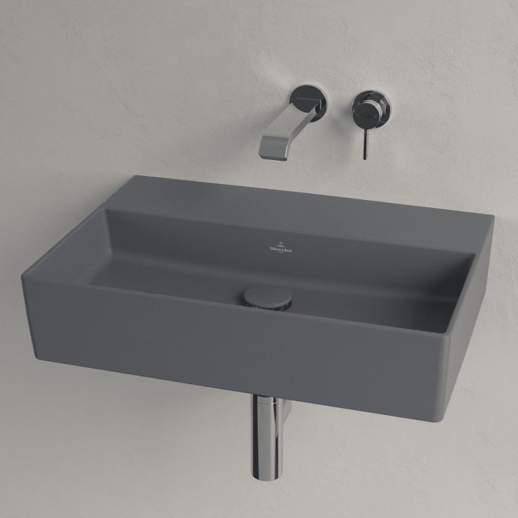 Villeroy & Boch Memento 2.0 tvättställ, 60x42 cm, matt grå