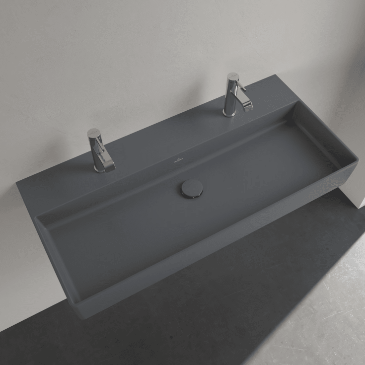 Villeroy & Boch Memento 2.0 tvättställ, 100x47 cm, matt grå