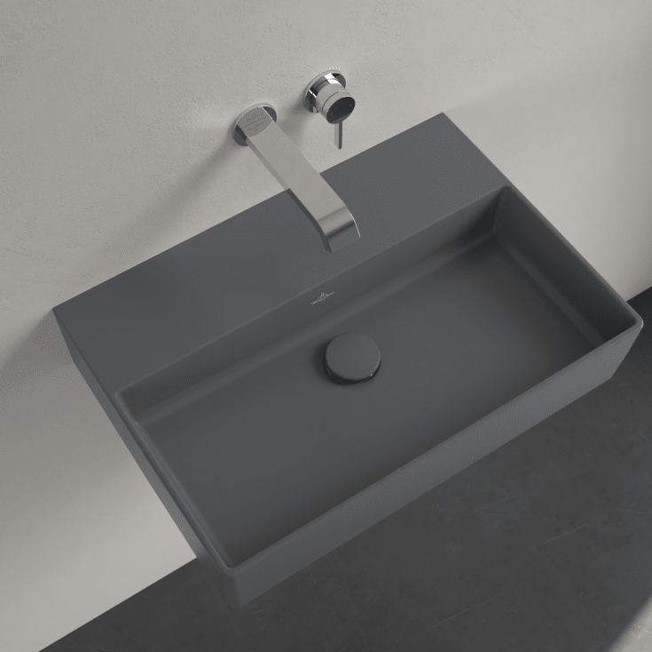 Villeroy & Boch Memento 2.0 tvättställ, 60x42 cm, matt grå