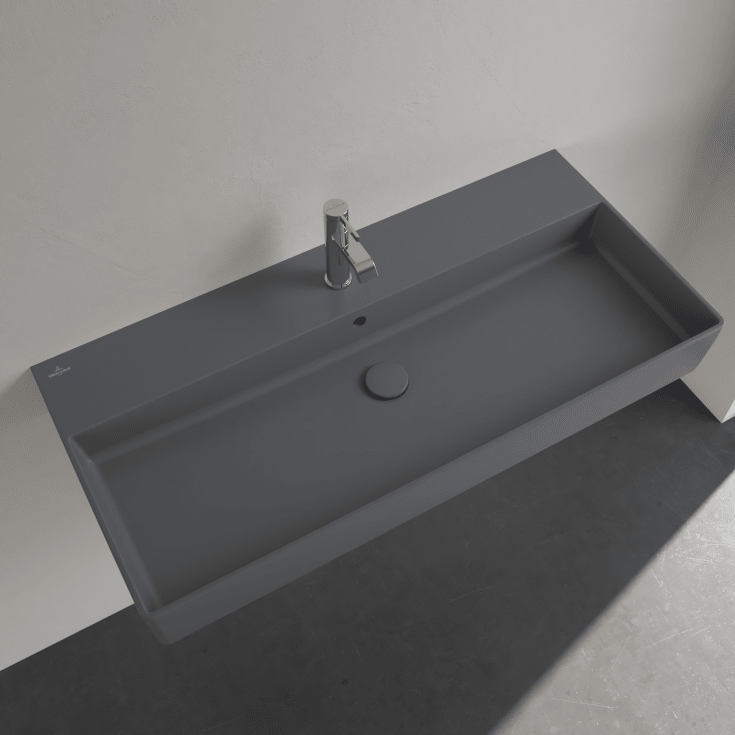 Villeroy & Boch Memento 2.0 tvättställ, 100x47 cm, matt grå