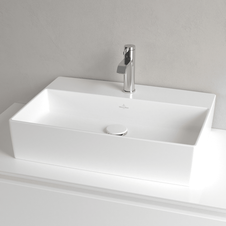 Villeroy & Boch Memento toppmontert servant, 60x42 cm, med CeramicPlus, hvit