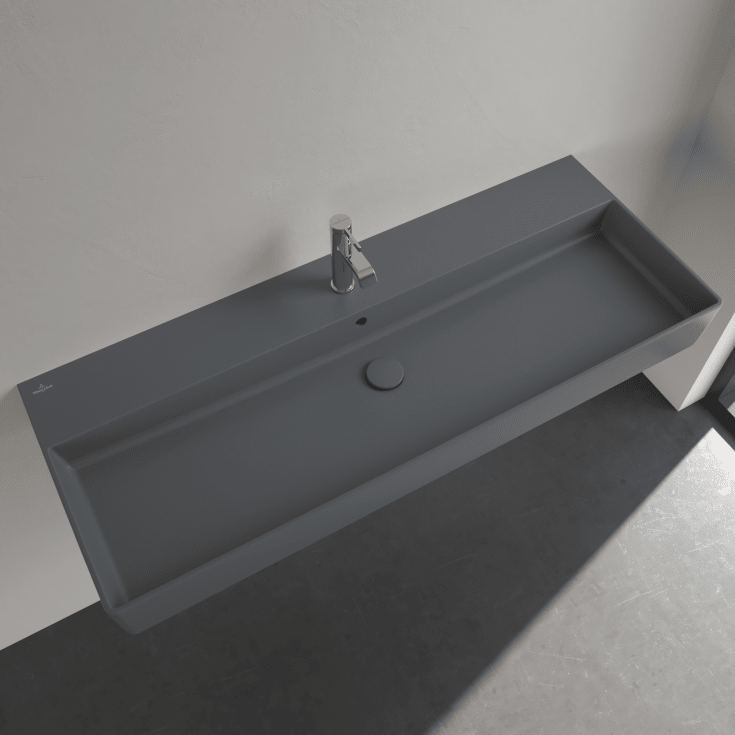 Villeroy & Boch Memento 2.0 tvättställ, 120x47 cm, matt grå