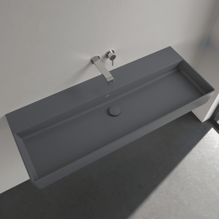 Villeroy & Boch Memento 2.0 håndvask, 120x47 cm, mat grå