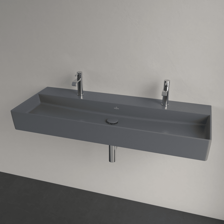 Villeroy & Boch Memento 2.0 håndvask, 120x47 cm, mat grå
