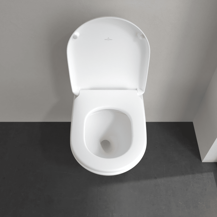 Villeroy & Boch Antao væghængt toilet, uden skyllekant, rengøringsvenlig, mat hvid