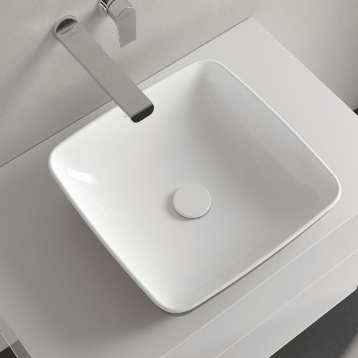 Villeroy & Boch Artis tvättställ, 41x41 cm, mörkröd