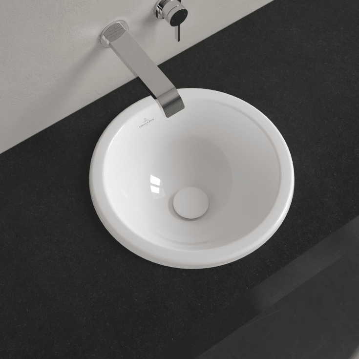 Villeroy & Boch Loop & Friends tvättställ, Ø39 cm, vit