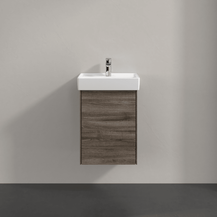 Villeroy & Boch Collaro underskab, 41x34,4 cm, venstre, grĂ¥ eg