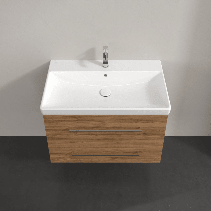 Villeroy & Boch Avento A891 tvättställsunderskåp, 77,6x48,2 cm, mörk ek