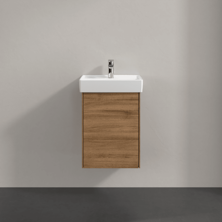 Villeroy & Boch Collaro underskab, 41x34,4 cm, højre, mørk eg