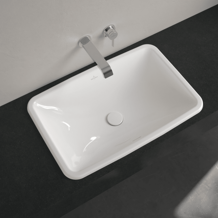 Villeroy & Boch Loop & Friends servant for nedfelling, 67,5x45 cm, med CeramicPlus, hvit