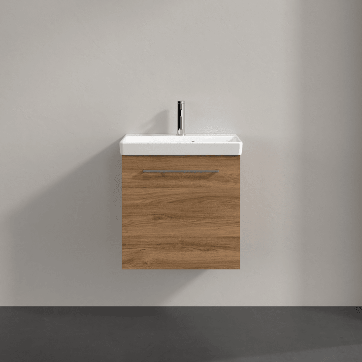 Villeroy & Boch Avento A888 servantskap, 52,6x38,2 cm, venstre, mørk eik