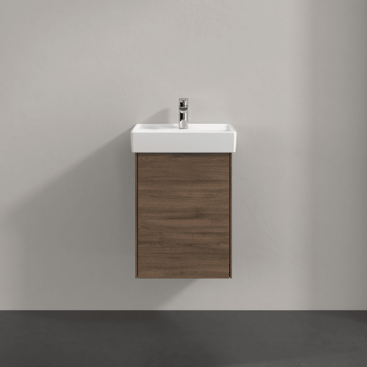 Villeroy & Boch Collaro underskab, 41x34,4 cm, venstre, brun eg