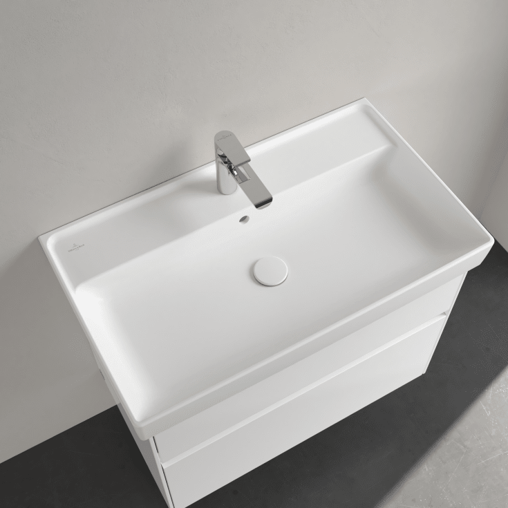 Villeroy & Boch Collaro tvättställ, 80x47 cm, matt vit