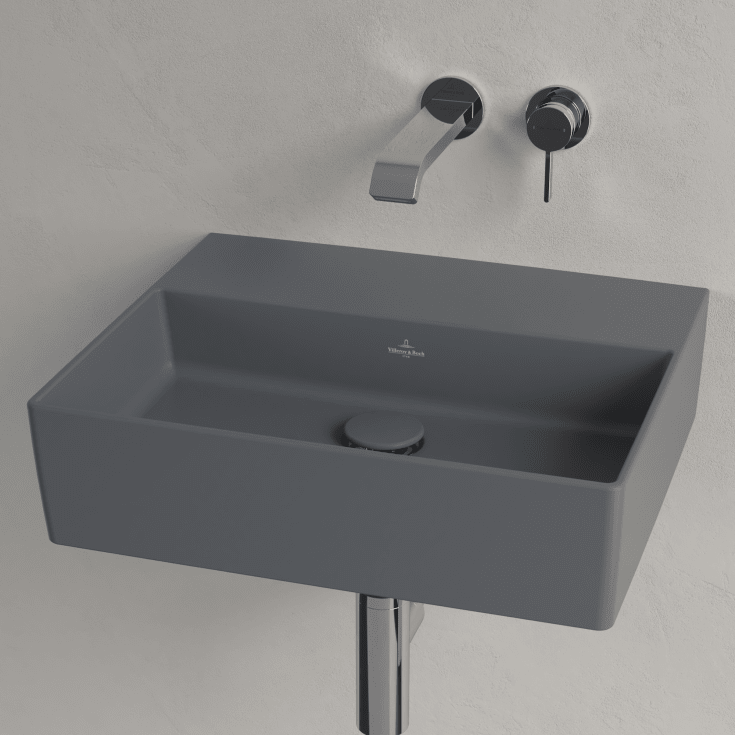 Villeroy & Boch Memento 2.0 håndvask, 50x42 cm, mat grå