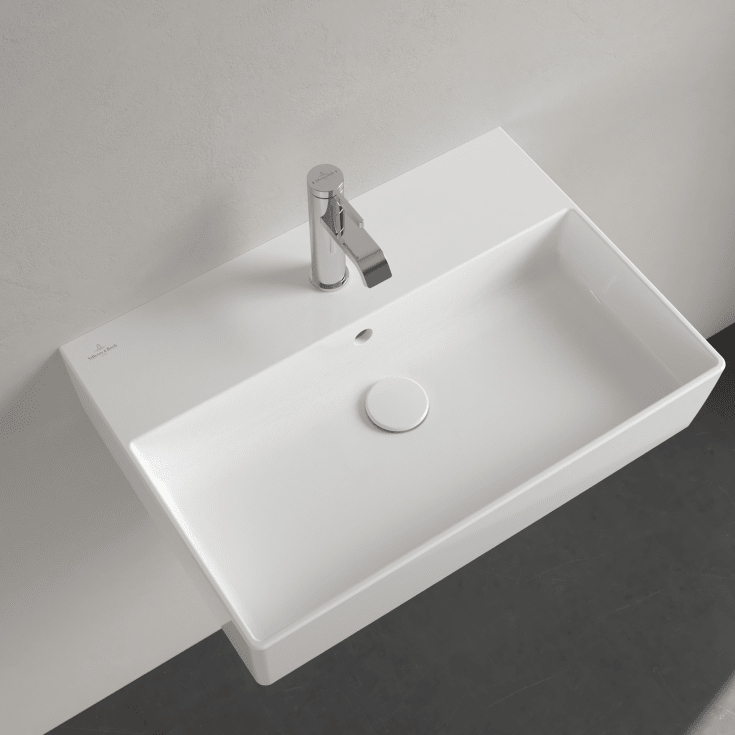 Villeroy & Boch Memento vegghengt servant, 60x42 cm, med CeramicPlus, hvit