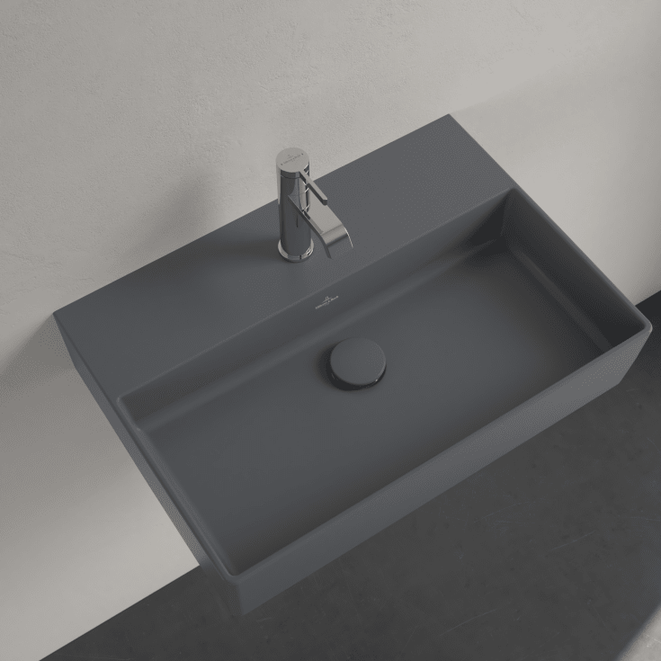 Villeroy & Boch Memento vegghengt servant, 60x42 cm, med CeramicPlus, grĂ¥
