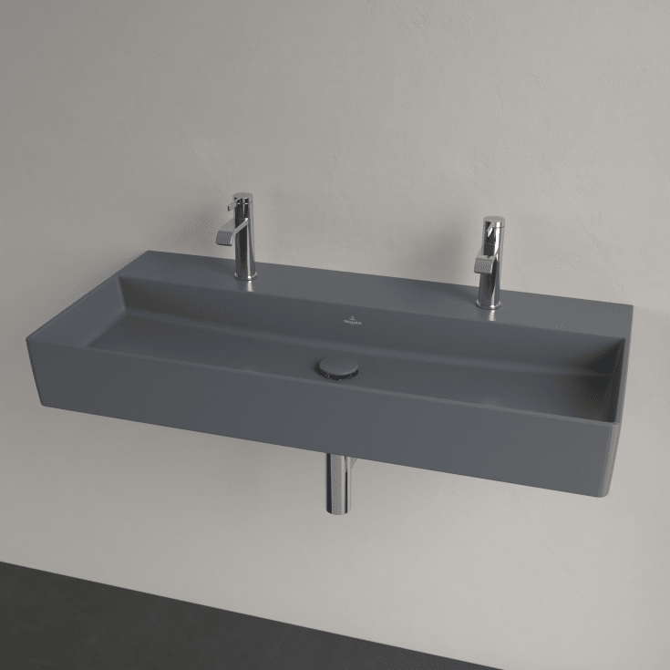 Villeroy & Boch Memento 2.0 håndvask, 100x47 cm, mat grå
