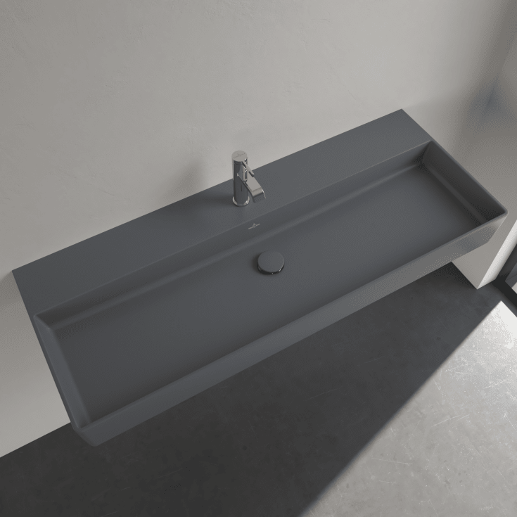Villeroy & Boch Memento 2.0 tvättställ, 120x47 cm, matt grå