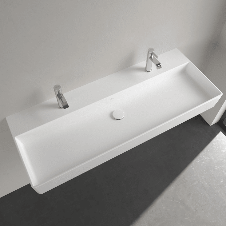 Villeroy & Boch Memento 2.0 tvättställ, 120x47 cm, matt vit