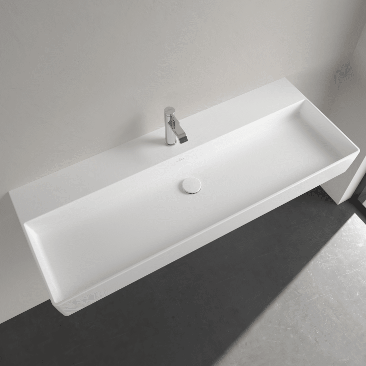 Villeroy & Boch Memento 2.0 tvättställ, 120x47 cm, matt vit