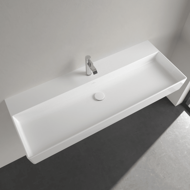 Villeroy & Boch Memento møbelservant, 120x47 cm, med CeramicPlus, hvit